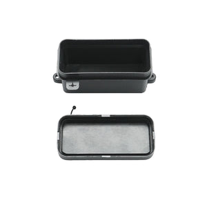 SCATOLA CASSETTA PER CAVI , 2 VIE, NERA, LEADER