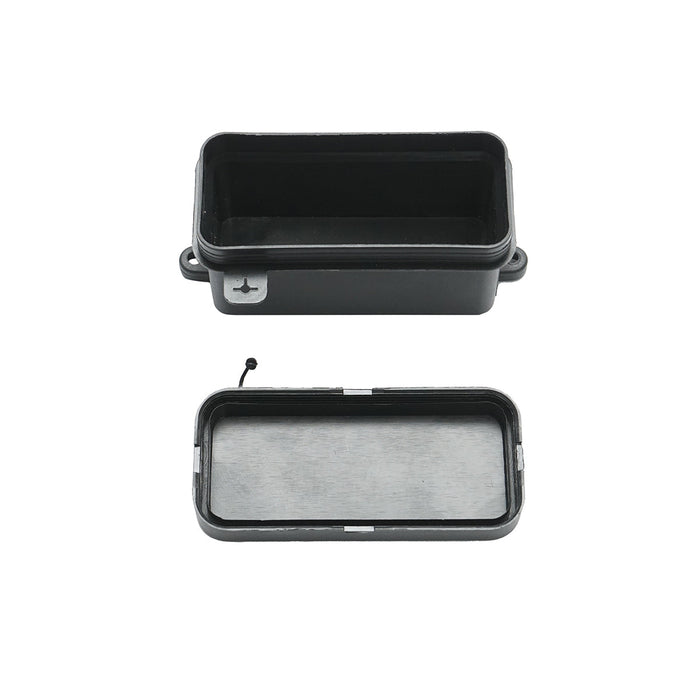 SCATOLA CASSETTA PER CAVI , 2 VIE, NERA, LEADER