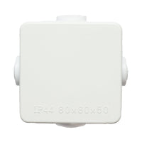 Scatola di derivazione 4 ingressi 80x80x50mm IP44