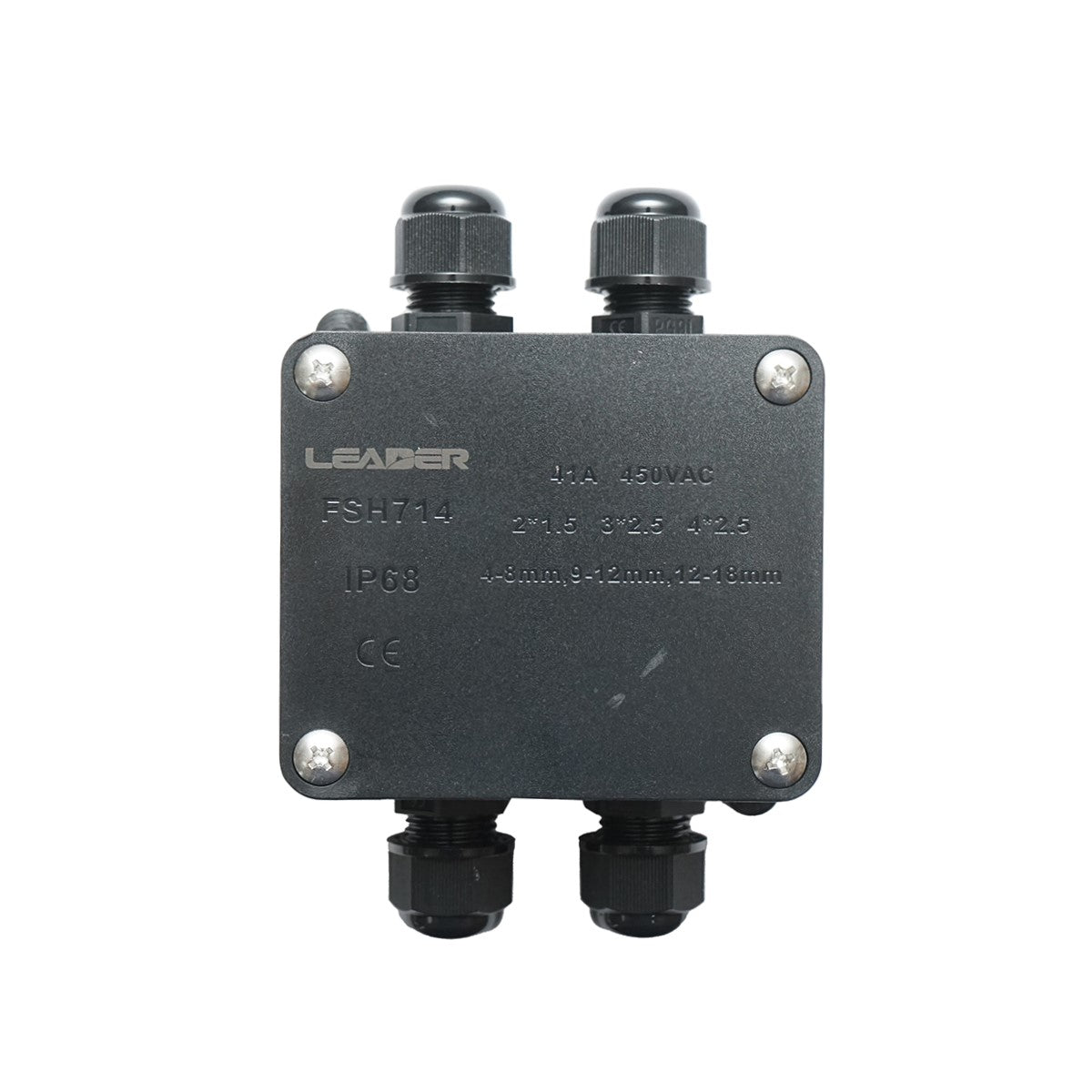 Scatola di derivazione stagna  41A 450V AC, 4 vie 4-18mm IP68 Leader
