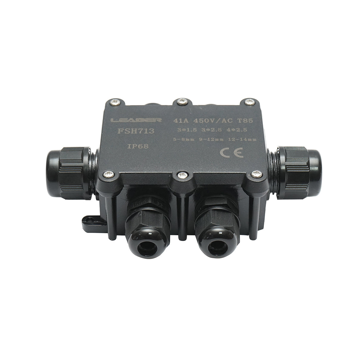 Scatola di derivazione stagna  41A 450V AC, 6 vie 5-14mm IP68 Leader