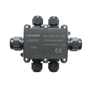 Scatola di derivazione stagna  41A 450V AC, 6 vie 5-14mm IP68 Leader