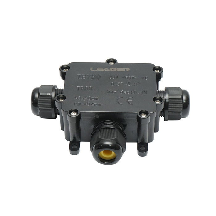 Scatola di derivazione stagna 24A 450V AC, 3 vie 3-14mm IP68 Leader