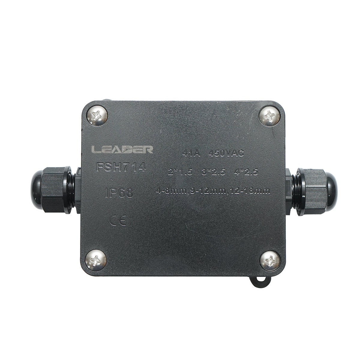 Scatola di derivazione stagna 41A 450V AC, 2 vie 4-18mm IP68 Leader