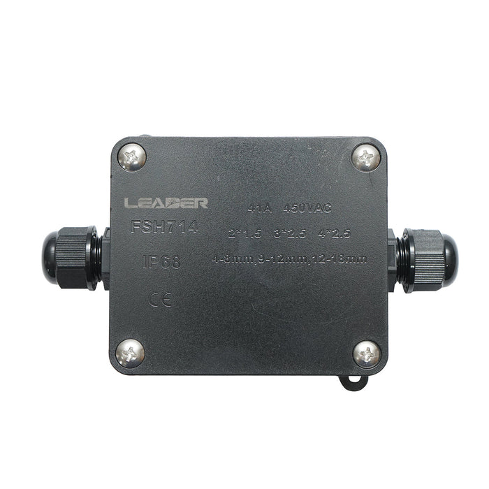 Scatola di derivazione stagna 41A 450V AC, 2 vie 4-18mm IP68 Leader