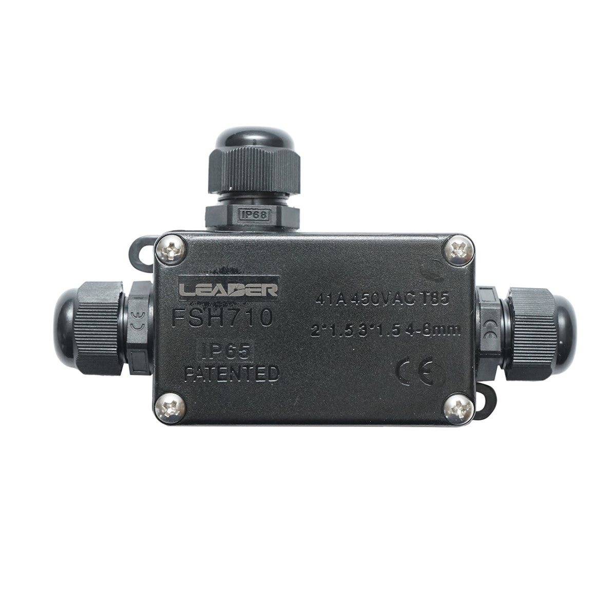 Scatola di derivazione stagna 41A 450V AC, 3 vie 4-8mm IP65 Leader