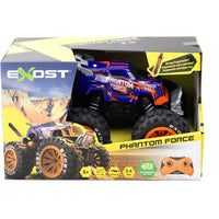 Auto telecomandata - EXOST - Phantom Force 1:16 - 10 km/h - 28 -5 cm - viola e arancione - 5 anni