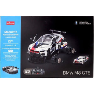 Auto telecomandata - TURBO CHALLENGE - BMW M8 GTE - Bianco - 1/18 - Montaggio semplice