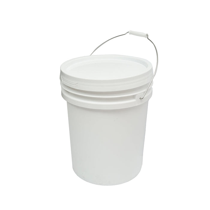 Secchio rotondo in plastica 20L con coperchio per miele di api