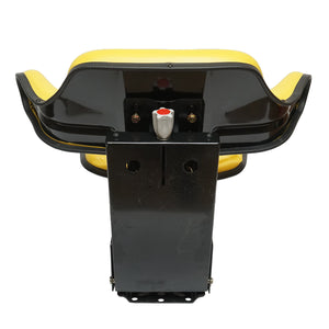 Sedile giallo per trattore con tripla regolazione e ammortizzatore UTB U-445 e U-650.