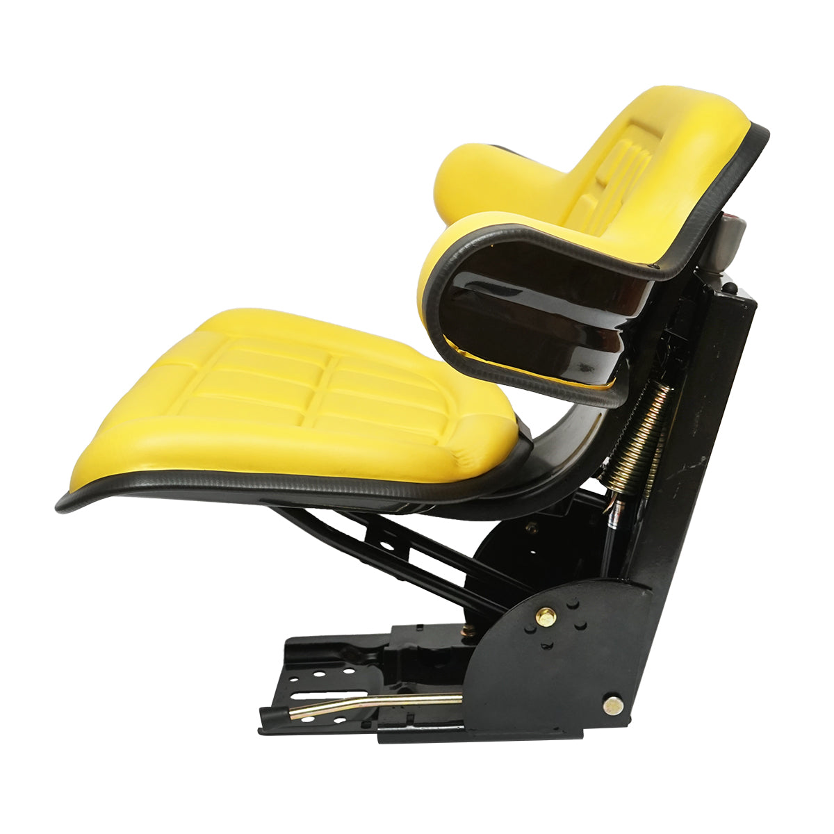 Sedile giallo per trattore con tripla regolazione e ammortizzatore UTB U-445 e U-650.