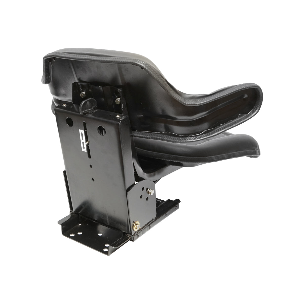 Sedile nero per trattore U-445, U-650 con tripla regolazione e ammortizzatore