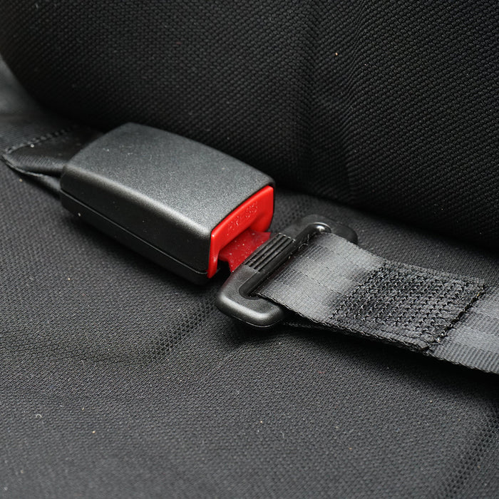 Sedile nero per trattore, regolabile con braccioli, poggiatesta, cintura di sicurezza e sospensione meccanica, larghezza seduta 455 mm