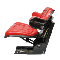 Sedile rosso per trattore con tripla regolazione e ammortizzatore  U-445 e U-650.