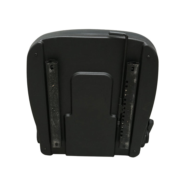 Sedile universale con cintura di sicurezza e poggiatesta per macchine agricole o industriali, carrelli elevatori.