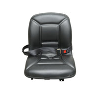 Sedile universale con cintura di sicurezza per trattori e macchine agricole o industriali, carrelli elevatori.