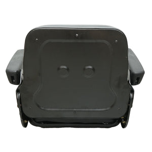 Sedile universale con cintura e braccioli per macchine agricole o industriali, carrelli elevatori