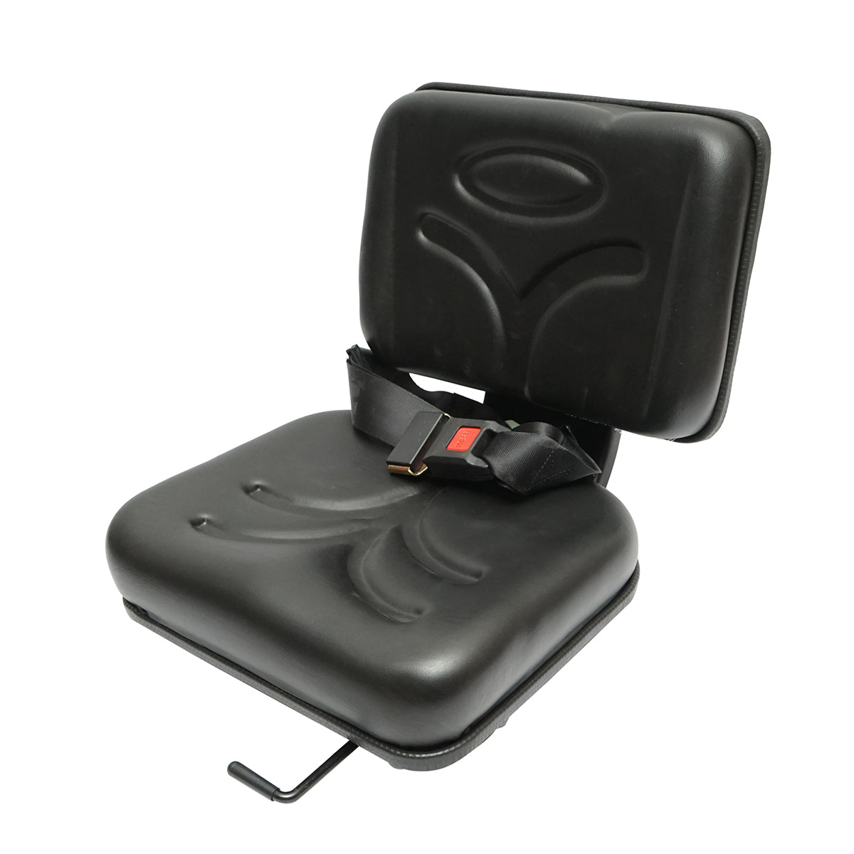 Sedile universale con cintura per macchine agricole o industriali, carrelli elevatori.