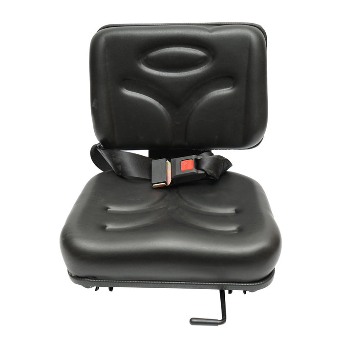 Sedile universale con cintura per macchine agricole o industriali, carrelli elevatori.