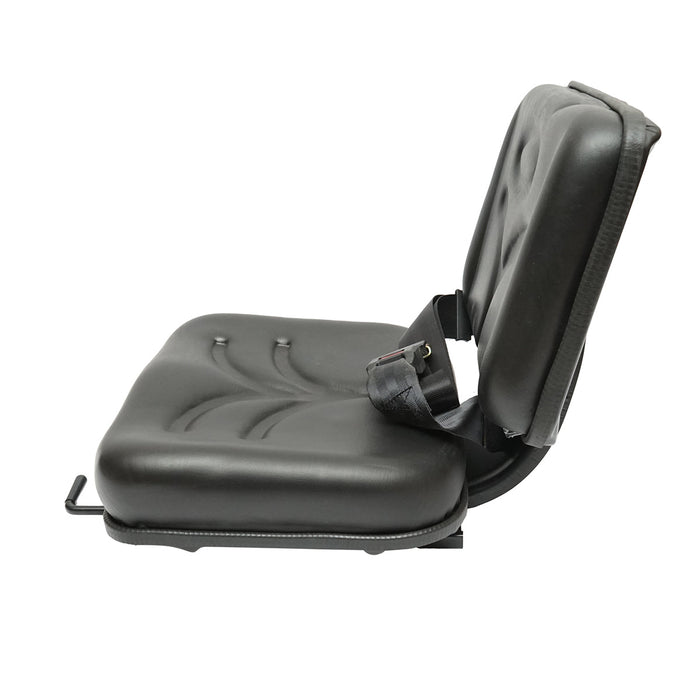 Sedile universale con cintura per macchine agricole o industriali, carrelli elevatori.