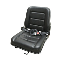 Sedile universale con cintura per macchine agricole o industriali, carrelli elevatori.