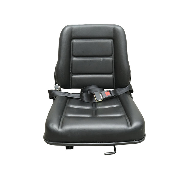 Sedile universale con cintura per macchine agricole o industriali, carrelli elevatori.