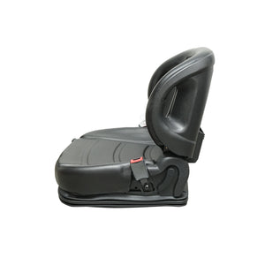 Sedile universale con cintura per macchine agricole o industriali, carrelli elevatori.