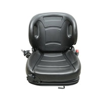 Sedile universale con cintura per macchine agricole o industriali, carrelli elevatori.