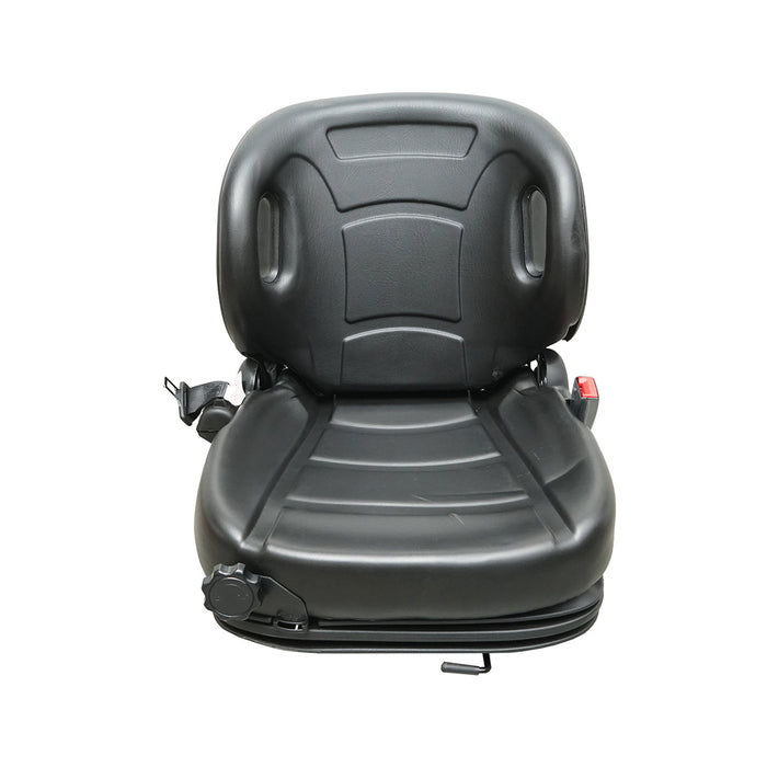 Sedile universale con cintura per macchine agricole o industriali, carrelli elevatori.