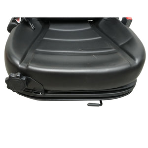 Sedile universale con cintura per macchine agricole o industriali, carrelli elevatori.