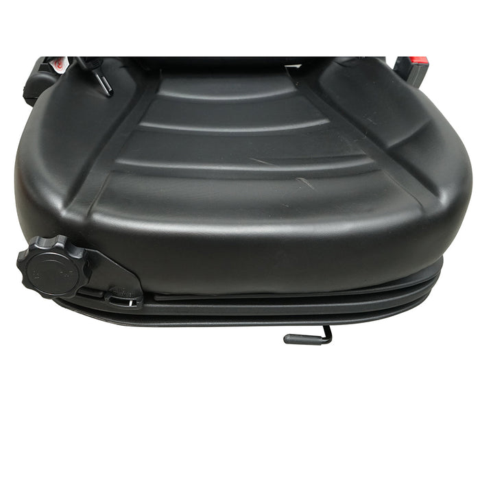 Sedile universale con cintura per macchine agricole o industriali, carrelli elevatori.