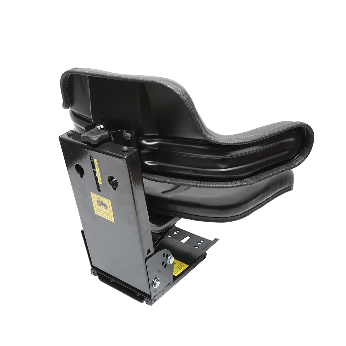 Sedile universale con regolazione, nero, per trattore.