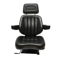 Sedile universale regolabile per trattore con braccioli 765x515 mm