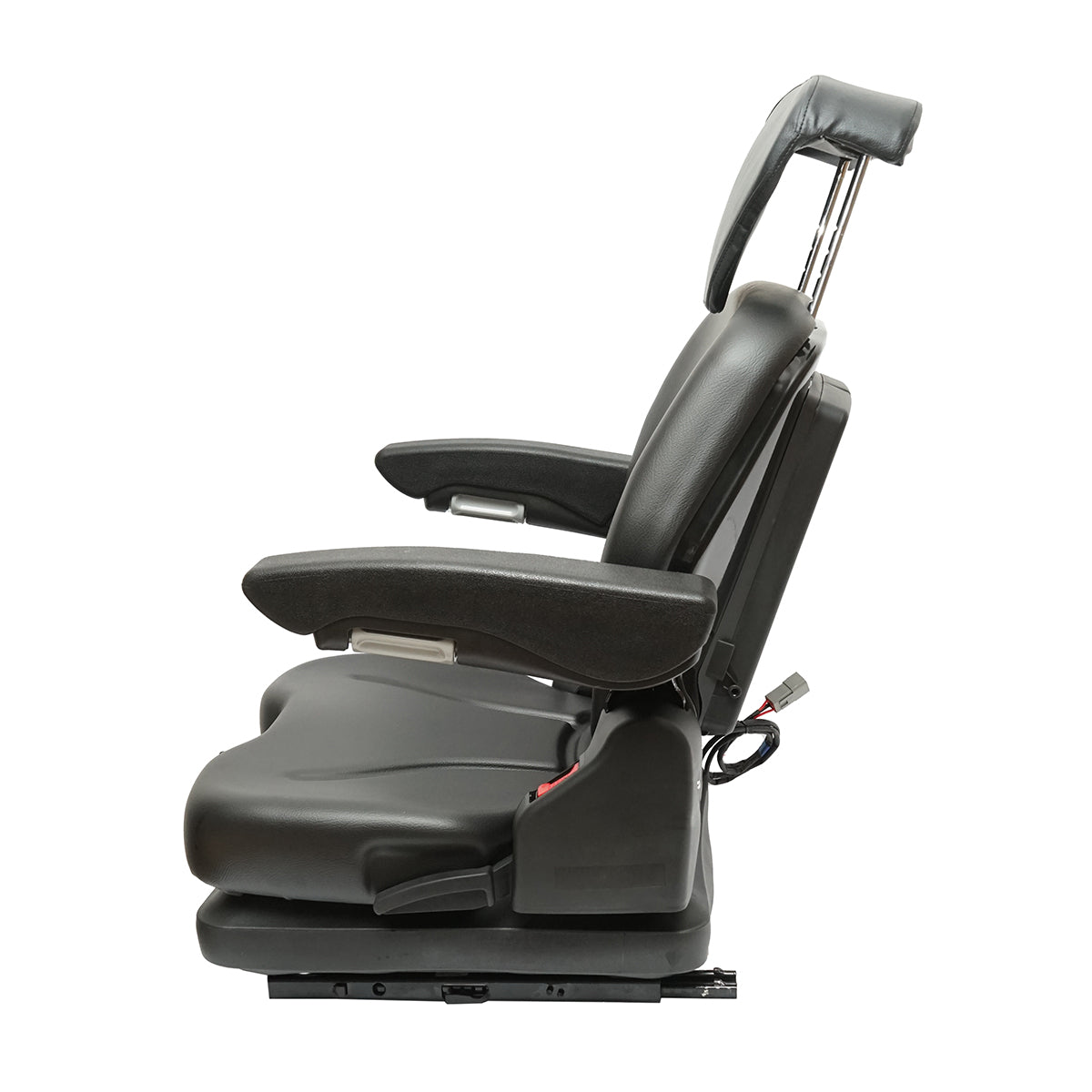 Sedile universale regolabile per trattore con cintura di sicurezza e braccioli 610x390mm