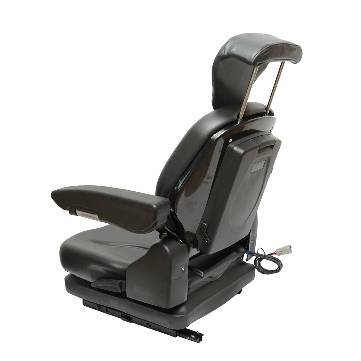 Sedile universale regolabile per trattore con cintura di sicurezza e braccioli 610x390mm