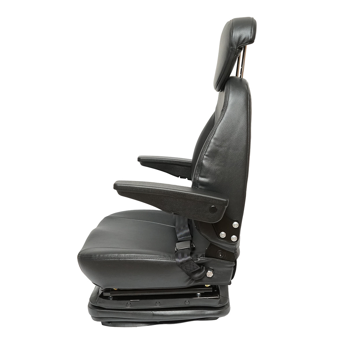 Sedile universale regolabile per trattore con cintura di sicurezza, braccioli e sospensione 800x610 mm