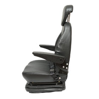 Sedile universale regolabile per trattore con cintura di sicurezza, braccioli e sospensione 800x610 mm