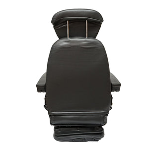 Sedile universale regolabile per trattore con cintura di sicurezza, braccioli e sospensione 800x610 mm