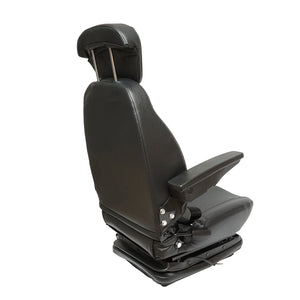 Sedile universale regolabile per trattore con cintura di sicurezza, braccioli e sospensione 800x610 mm