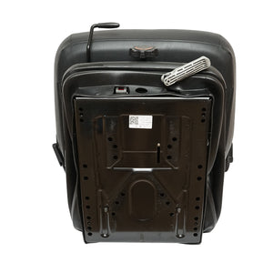 Sedile universale regolabile per trattore con cintura di sicurezza, braccioli e sospensione meccanica 840x600 mm.