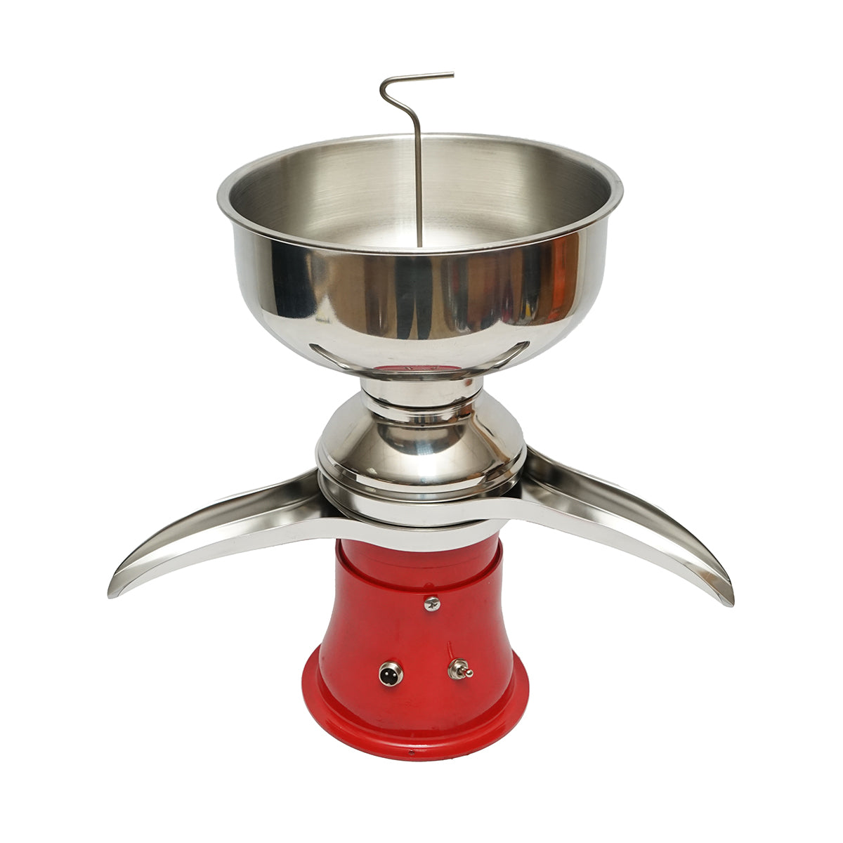 Separatore di panna dal latte o per scrematura automatica, 30W, 220V, recipiente in acciaio inox da 5L, capacità 50L/h.