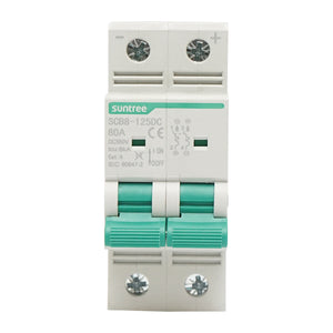 Separatore, interruttore di sovraccarico automatico 2P, 80A, 550VDC Suntree