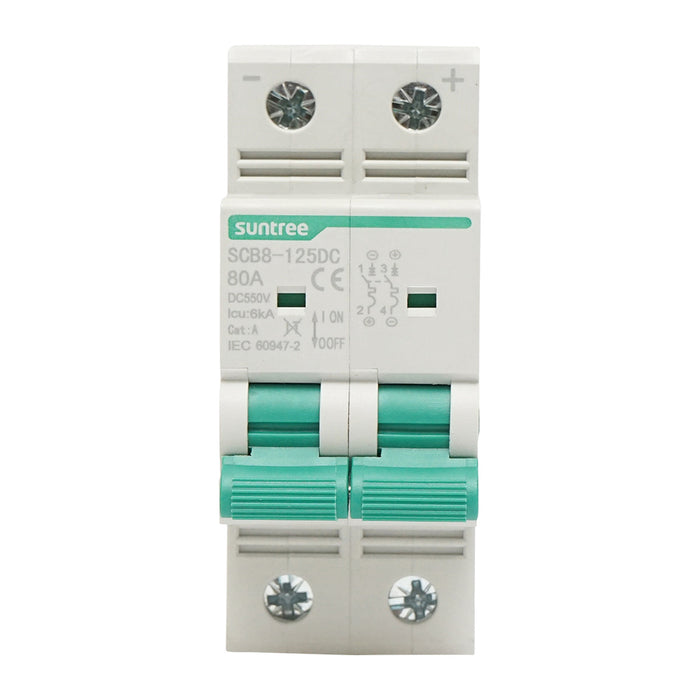 Separatore, interruttore di sovraccarico automatico 2P, 80A, 550VDC Suntree