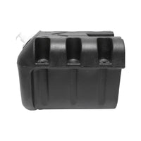 Serbatoio per acqua 30L con rubinetto e dosatore di sapone da 250 ml, in plastica nera, dimensioni 332x420x331 mm