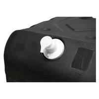 Serbatoio per acqua 50L con rubinetto e dosatore di sapone da 250 ml, in plastica nera, dimensioni 420x440x400 mm