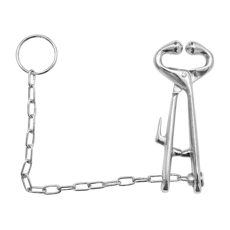 Serra muso con catena per l'immobilizzazione rapida ed efficiente del bestiame Serra muso Bovini