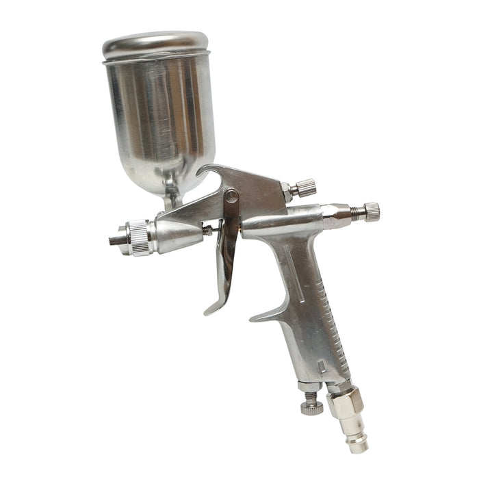Pistola per verniciatura ad aria compressa 200 ml, ugello 0,5 mm, portata 60 ml/min, pressione max 2,5 bar F-2