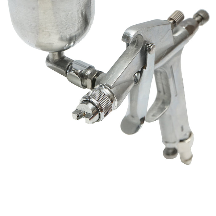 Pistola per verniciatura ad aria compressa 200 ml, ugello 0,5 mm, portata 60 ml/min, pressione max 2,5 bar F-2