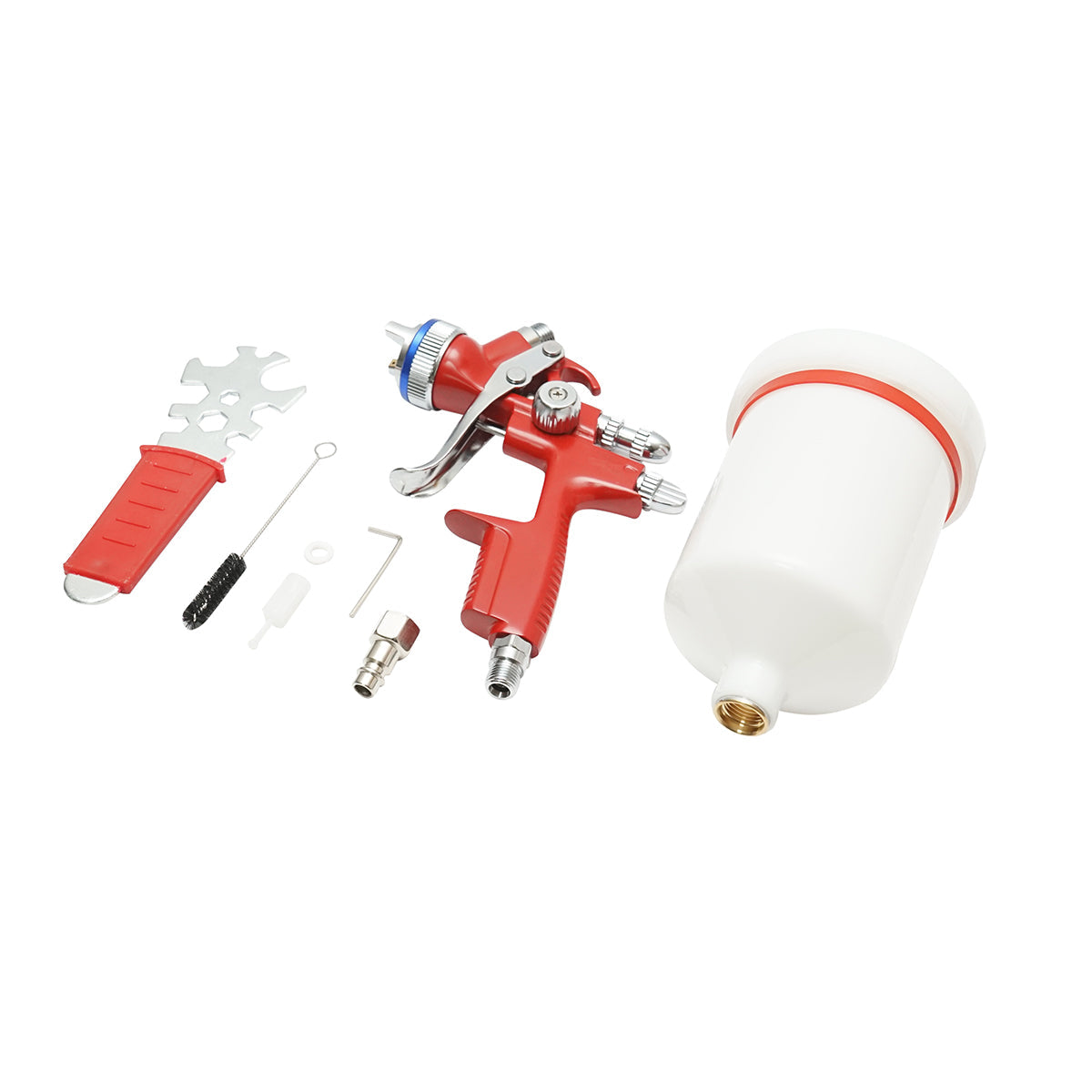 Pistola per verniciatura ad aria compressa 500 ml, ugello 1,3 mm, portata 180 ml/min, pressione max 4 bar