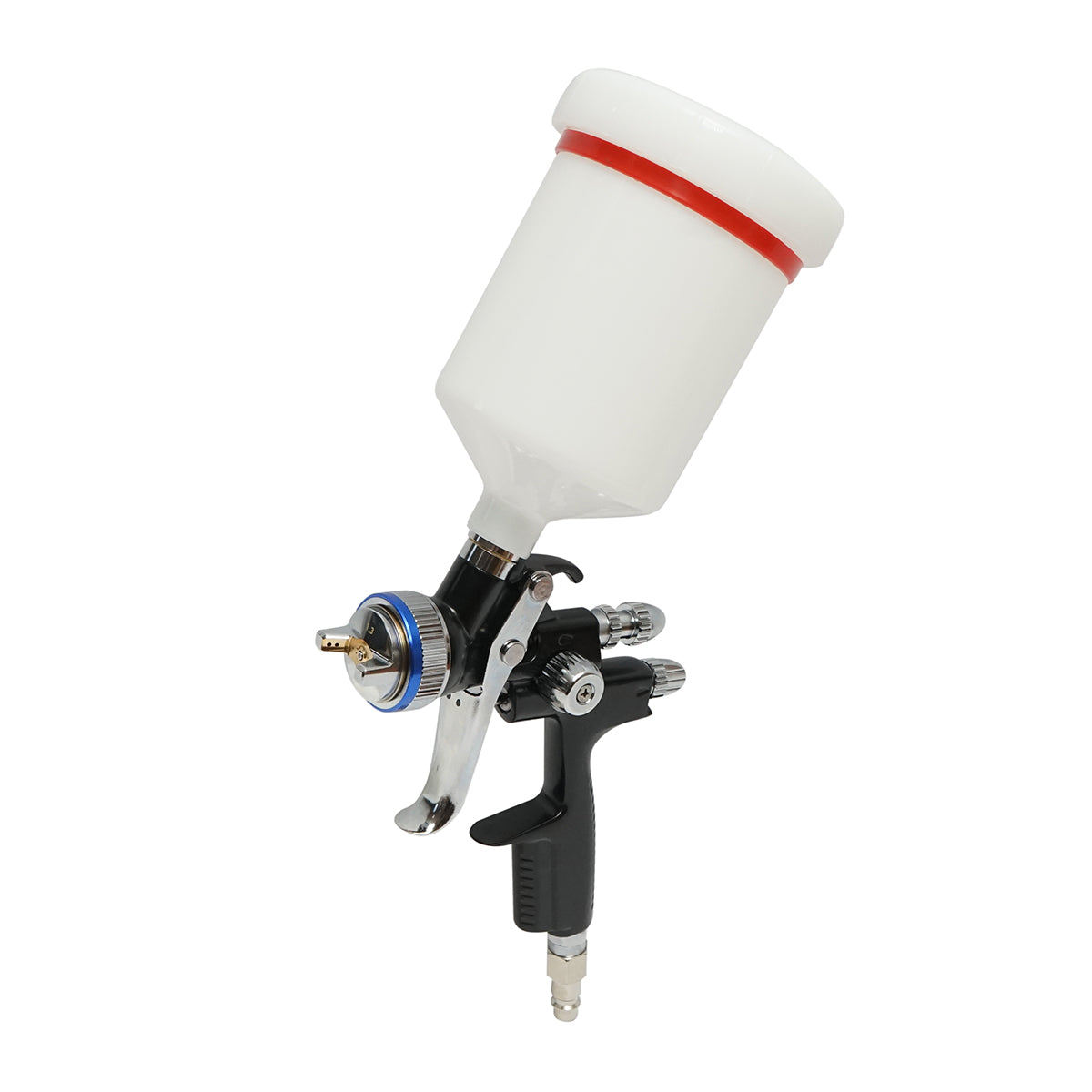 Pistola per verniciatura ad aria compressa 500 ml, ugello 1,3 mm, portata 180 ml/min, pressione max 4 bar